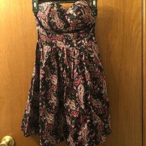 Rue21 Strapless Paisley Dress